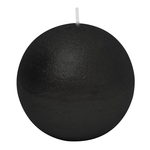 Świeca kula czarna RUSTIC 8 cm