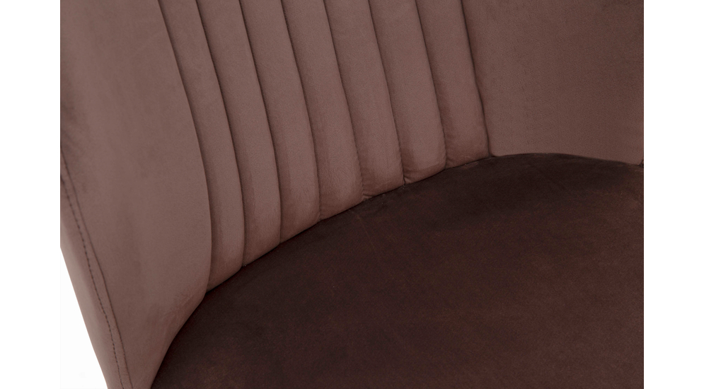Krzesło tapicerowane brązowe SIENNE