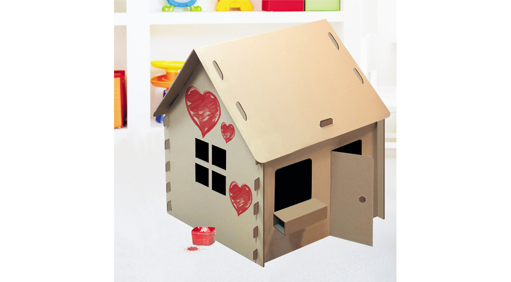 Domek dla dzieci do kolorowania 80x110 cm