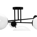 Lampa sufitowa kule czarno-biała RICO 6