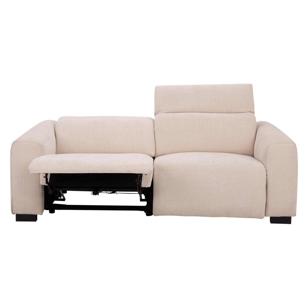 Sofa HATTRICK w bezowym kolorze z funkcją relaksu.