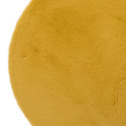 Dywanik okrągły żółty włochacz MOBAH 80 cm
