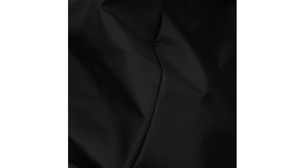 Duży worek sako z czarnej ekoskóry MEGA