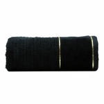 Ręcznik bawełniany czarny VENICE 70x140 cm