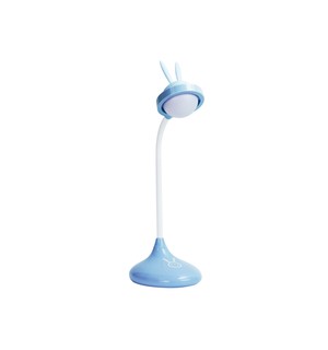 Lampa biurkowa dziecięca niebieska LED USB RABBIT 