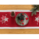 Bieżnik świąteczny czerwony LATTICE 40x120 cm