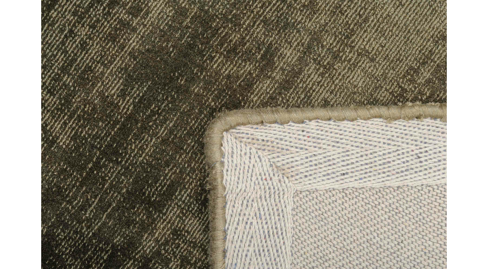 Dywan ręcznie tkany z wiskozy zielony PREMIUM 160x230 cm