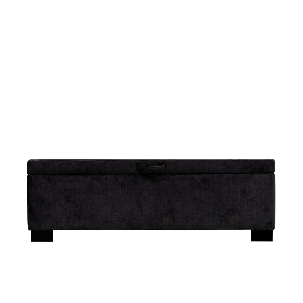 Łóżko czarne MONA VERTICAL 90 cm