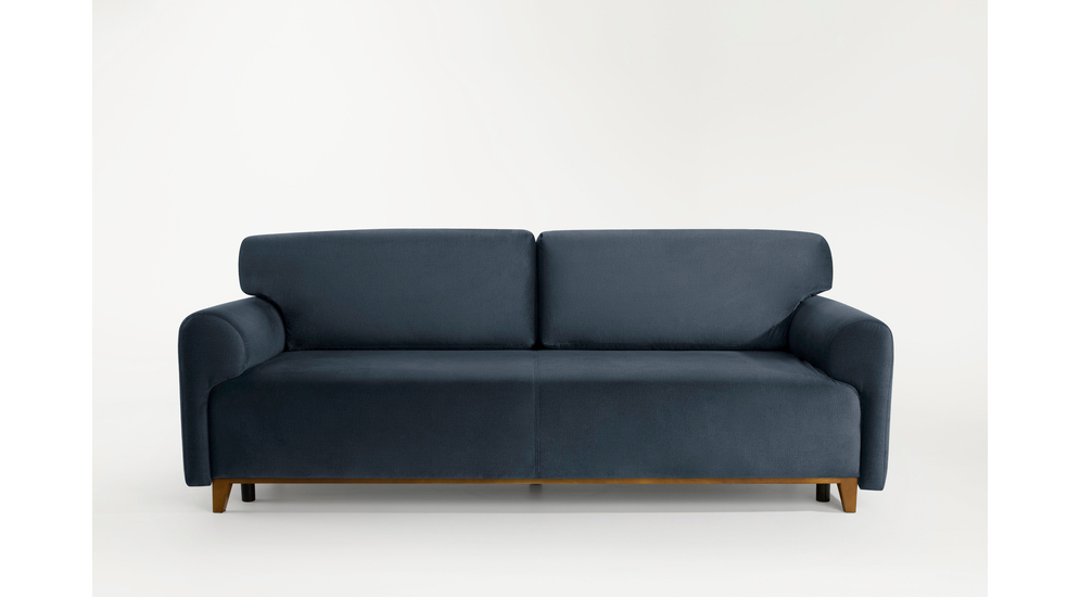 Sofa rozkładana niebieska LAOS