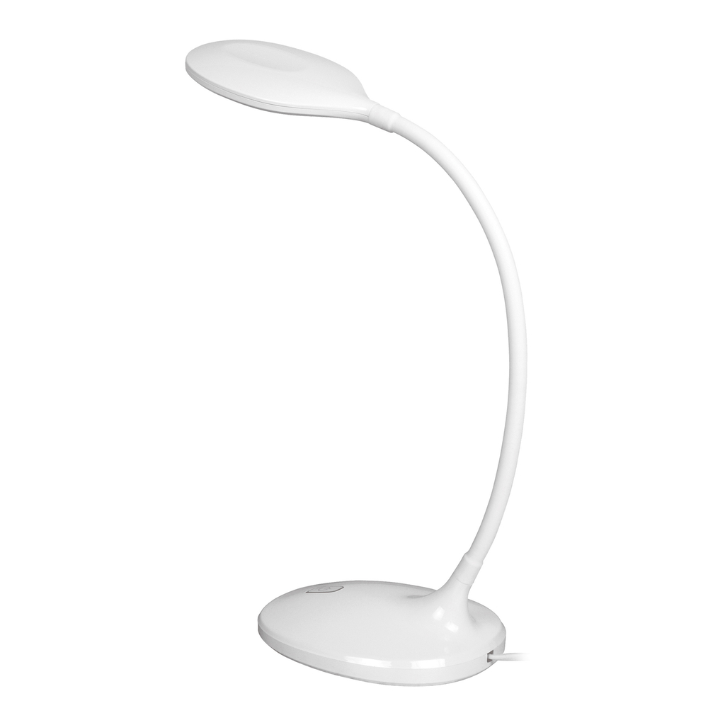 LETTA to lampa biurkowa o elastycznym ramieniu. Została wykończona białym kolorem, posiada regulowane natężenie światła i emituje strumień świetlny o wartości 600 lumenów.