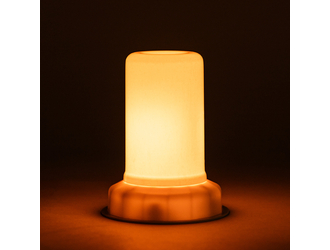 Lampa dekoracyjna LED biała CANDLE