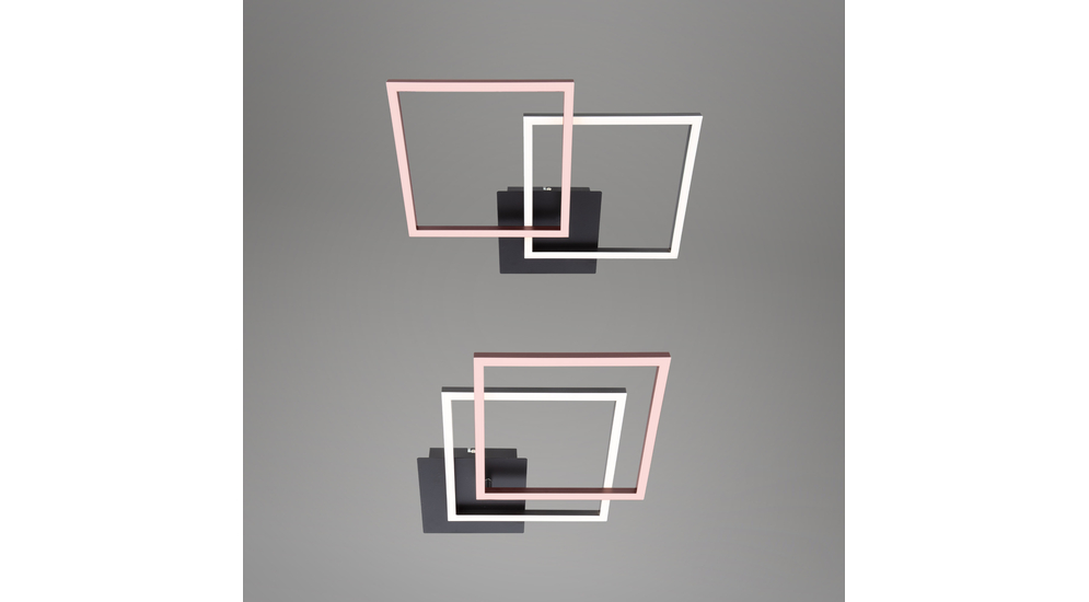 Lampa sufitowa obrotowa czarna FRAME LED 62 cm