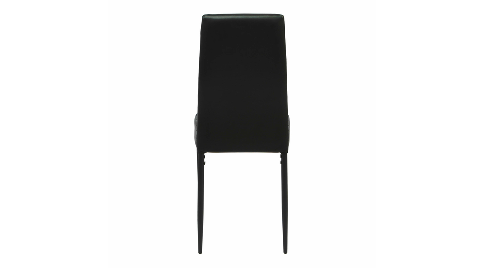 Krzesło tapicerowane ekoskóra szare ADIMO