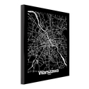 Obraz Mapa Warszawy ARTBOX DIGI 50x70 cm