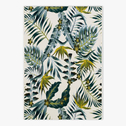 Dywan w liście turkusowy FLORAL 120x180 cm