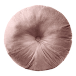 Poduszka okrągła welurowa brudny róż CIRCLET 40 cm