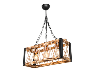 Lampa wisząca rustykalna drewniana FARAH 50 cm