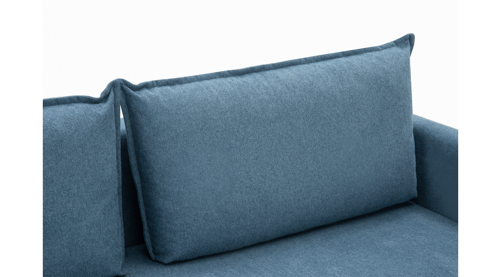 Sofa niebieska rozkładana MANI