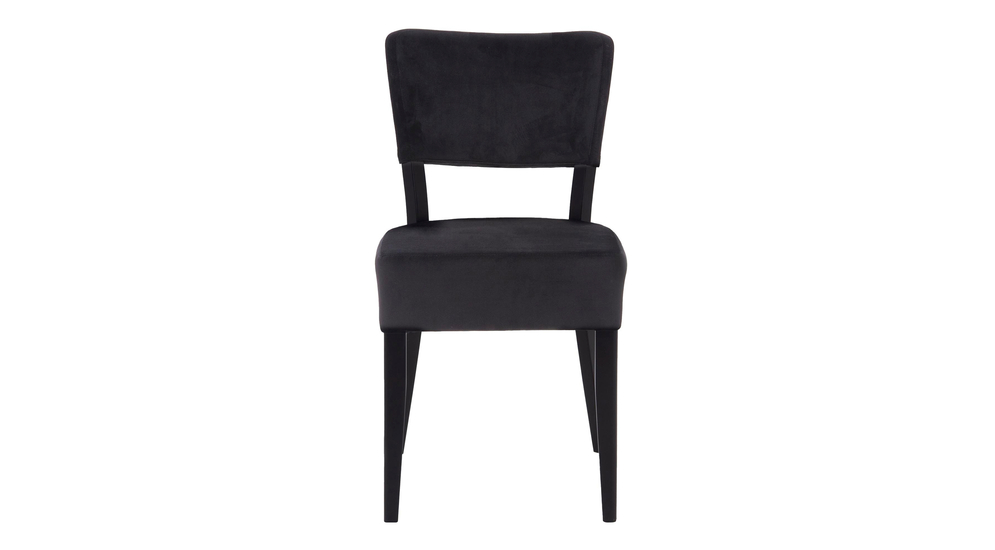 Krzesło tapicerowane czarne RYAN