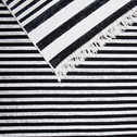Dywan w biało-czarne pasy BERGEN 80x150 cm
