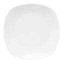 Talerz obiadowy porcelanowy QUADRO biały 26,7x20,5 cm