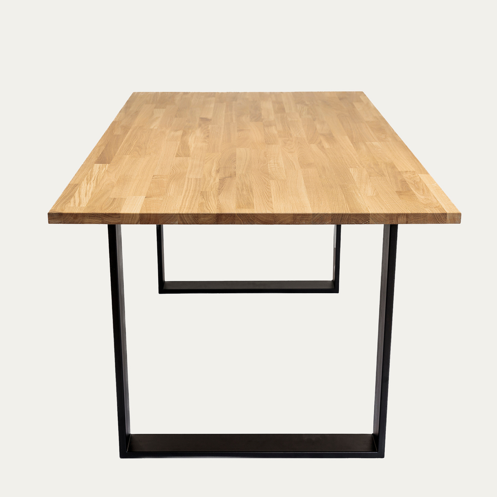 Stół drewniany KALENO 150 cm do salonu na metalowych nogach. 