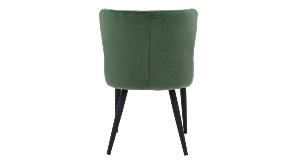 Krzesło tapicerowane zielone LONI