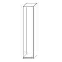 ADBOX ESTERA Szafa 4-drzwiowa, 2 drążki, 200x60x233,6 cm
