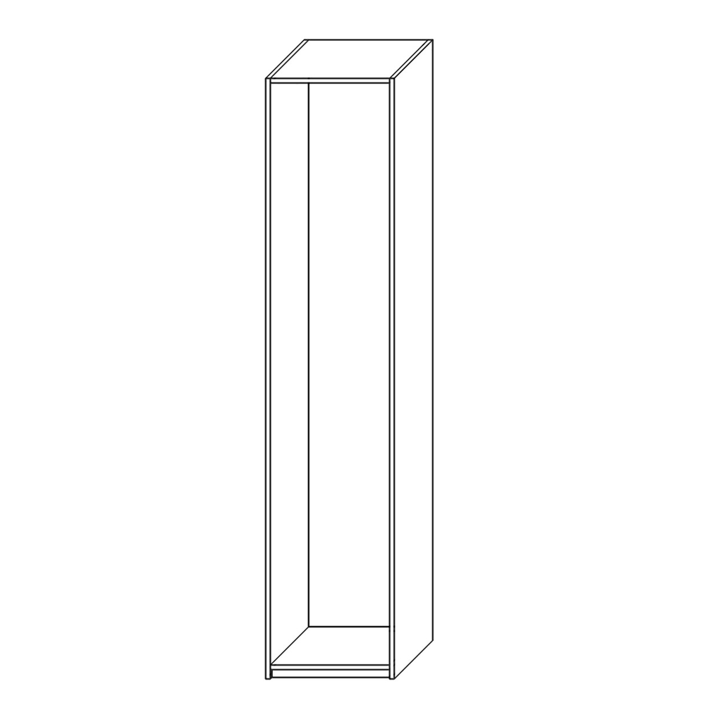ADBOX Camilla Szafa 4-drzwiowa, 2 drążki, 200x60x233,6 cm