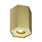 Reflektor natynkowy o geometrycznym kształcie kolor złoty POLYGON CL R
