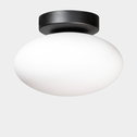 Lampa sufitowa biało-czarna UFO 18 cm