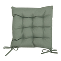 Poduszka siedzisko na krzesło zielona ALESSIA 40x40 cm