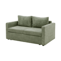 Sofa rozkładana sztruksowa zielona SOFI