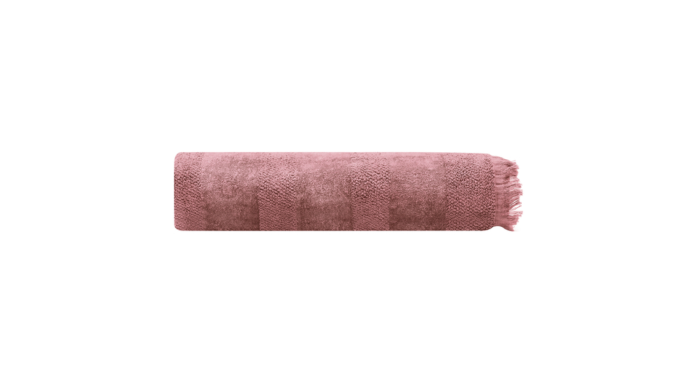 Ręcznik bawełniany róż LANETTE 90x160 cm