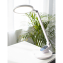 Lampa biurkowa LED z wyświetlaczem biała ARTIS