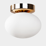 Lampa sufitowa biało-złota UFO 15 cm