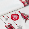 Bieżnik świąteczny biało-czerwony LATTICE 40x120 cm