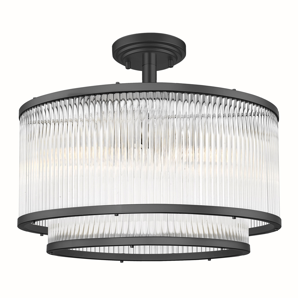 Lampę sufitową SERGIO o średnicy 41,5 cm możesz wykorzystać jako ozdobę oraz oświetlenie dla pokoju dziennego, salonu lub jadalni.