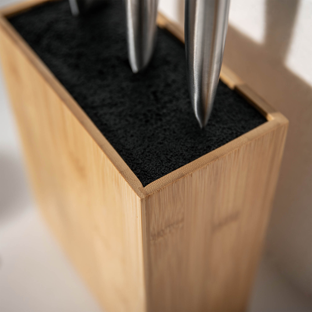 Blok na noże bambusowy prostokątny 23 cm 