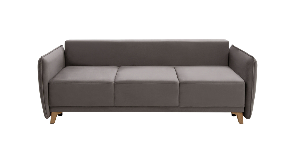Sofa 3-osobowa szarobrązowa SOLIS
