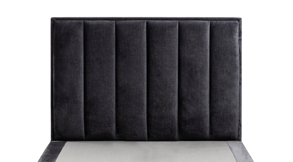 Łóżko czarne MONA VERTICAL 180 cm