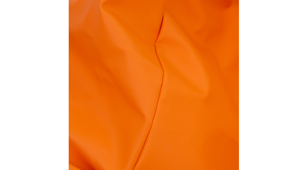 Duży worek sako z pomarańczowej ekoskóry MEGA