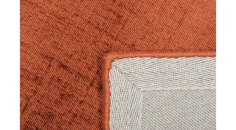 Dywan ręcznie tkany z wiskozy rudy terrakota PREMIUM 240x340 cm