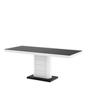 Stół rozkładany LIMENA MAT czarny / biały