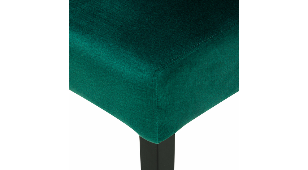 Krzesło tapicerowane zielone VENES