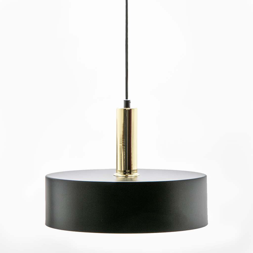 Lampa wisząca czarno-złota LEO 40,5 cm