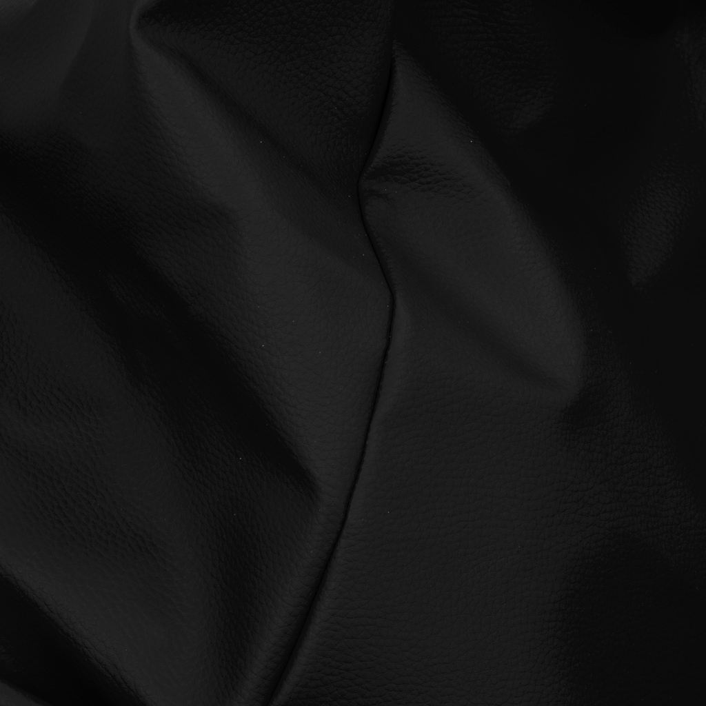 Duży worek sako z czarnej ekoskóry MEGA