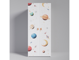 Szafa dziecięca ADBOX planety 100x60x233,6 cm