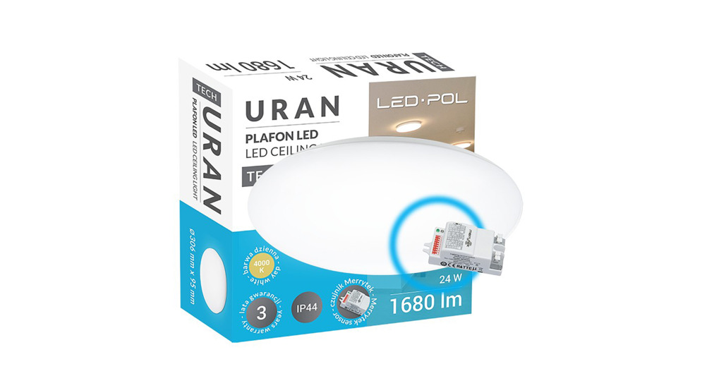 Plafon ORO-URAN LED 24W-DW-MIC