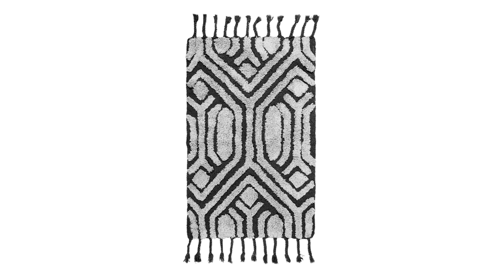 Dywanik bawełniany z frędzlami biały SANTE 50x80 cm
